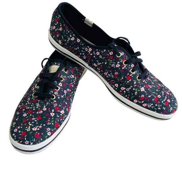 Keds X Kate Spade Shoes - Keds x Kate Spade Ditsy Floral Lace Up Sneakers Size 8.5